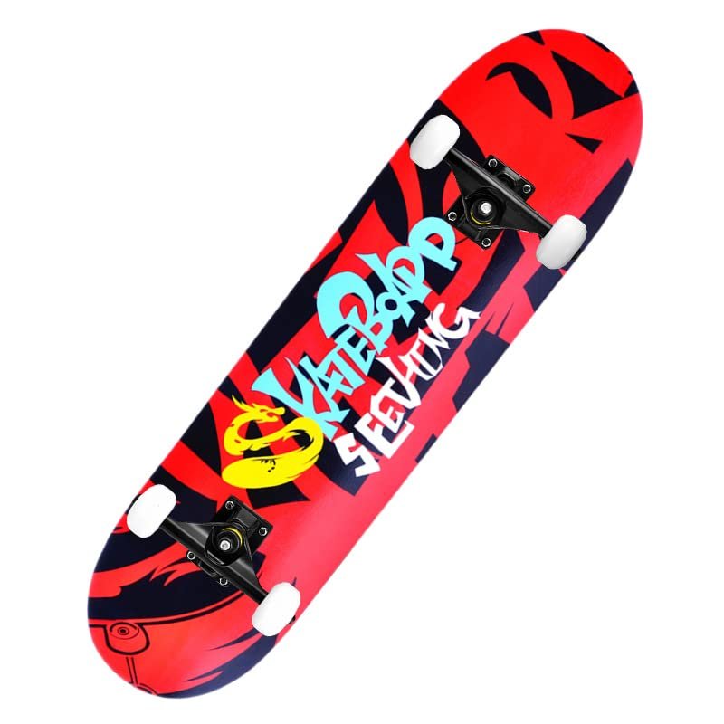 Fivean Skateboard (Red Chinese Dragon)