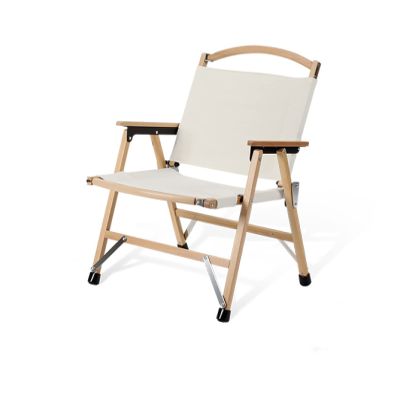 BAROBO Camping Beech Picnic Chairs White-Beech Enlarged Folding Chair[60 * 58 * 78cm]