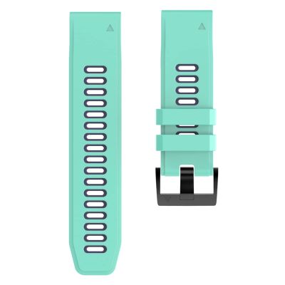 HAODEE Silicone Quick Release Watchband Strap For Garmin Fenix 7 7X 5X 5X Plus 3 3HR Watch Easyfit Wrist Band Strap For Fenix 5 5 Plus 935 (Color : Teal Blue, Size : 22Fenix 5 935 945)