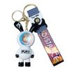 Vlmazlm Cartoon Starry Sky Dinosaur Sunset Lamp Bear Keychain Pendant Couple Car Keychain Cat Claw Pendant (U) view 1
