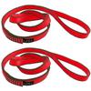 CAPARK 18MM Nylon Climbing Slings Runners 23 kN Strong Webbing Straps for Rock Climbing, Rappelling, Swing, Yoga Hammock etc (2PCS Red, 24inch/60cm) view 1