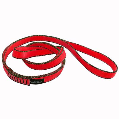 CAPARK 18MM Nylon Climbing Slings Runners 23 kN Strong Webbing Straps for Rock Climbing, Rappelling, Swing, Yoga Hammock etc (1PC Red, 48inch/120cm)