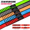 CAPARK 18MM Nylon Climbing Slings Runners 23 kN Strong Webbing Straps for Rock Climbing, Rappelling, Swing, Yoga Hammock etc (1PC Red, 48inch/120cm) view 2