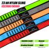 CAPARK 18MM Nylon Climbing Slings Runners 23 kN Strong Webbing Straps for Rock Climbing, Rappelling, Swing, Yoga Hammock etc (3PCS Green, 24inch/60cm) view 2