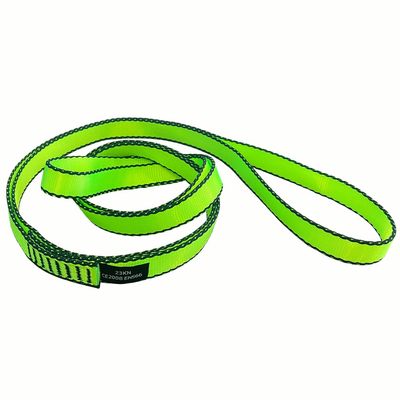 CAPARK 18MM Nylon Climbing Slings Runners 23 kN Strong Webbing Straps for Rock Climbing, Rappelling, Swing, Yoga Hammock etc (1PC Green, 48inch/120cm)