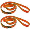 CAPARK 18MM Nylon Climbing Slings Runners 23 kN Strong Webbing Straps for Rock Climbing, Rappelling, Swing, Yoga Hammock etc (2PCS Orange, 48inch/120cm) view 1