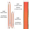 CAPARK 18MM Nylon Climbing Slings Runners 23 kN Strong Webbing Straps for Rock Climbing, Rappelling, Swing, Yoga Hammock etc (2PCS Orange, 48inch/120cm) view 3