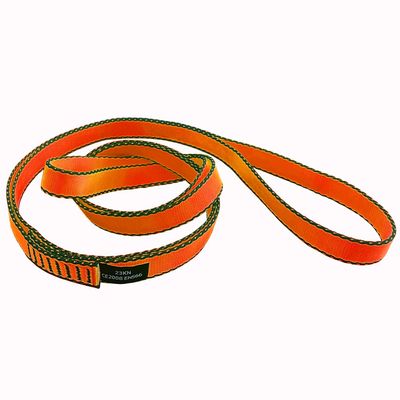 CAPARK 18MM Nylon Climbing Slings Runners 23 kN Strong Webbing Straps for Rock Climbing, Rappelling, Swing, Yoga Hammock etc (1PC Orange, 48inch/120cm)