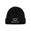 Custom Design Your Own Logo Personalized Beanie - Black view 1