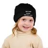 Custom Design Your Own Logo Personalized Beanie - Black view 3