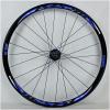 ZECHAO 700C Road Bike Wheelset,Bike Rear Front Wheel Double-Walled Alloy Rim 30mm Sealed Bearing Disc/V-Brake 8-11 Speed QR Wheelset (Color : Blue 1) view 3