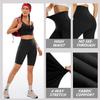 Syrinx 3 Pack Biker Shorts for Women  8"/5"/3" High Waisted Tummy Control Workout Yoga Running Athletic Shorts5 in,XX-Large,Black/Dark Grey/Navy Blue view 3