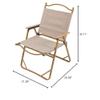 BAROBO Outdoor Portable Folding Aluminum Alloy Chair Khaki-aluminumenlargedfoldingchair[65 * 54 * 78cm] view 2