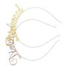 2pcs Divorce Headband Metal Headbands for Women Glitter Headband Ladies Favors Divorce Photo Booth Props Divorced Hair Hoop Letters Hair Band Alloy Hair Band Hat view 1