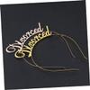 2pcs Divorce Headband Metal Headbands for Women Glitter Headband Ladies Favors Divorce Photo Booth Props Divorced Hair Hoop Letters Hair Band Alloy Hair Band Hat view 4
