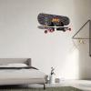 Skateboard Rack Wall Mount Double Layer Skateboard Display Rack Wall Mount Skateboard Shelf Skateboard Storage Rack Skateboard Deck Display Rack Skateboard Holder Wall (Black 1 Pair) view 4