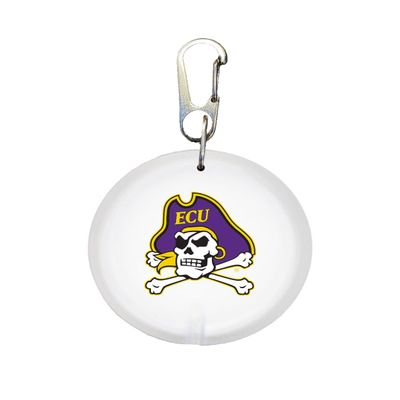 Fan-A-Peel East Carolina Personal Illumination Device - Wearable High-Visibility LED Motion Sensor Light with Carabiner, Round - Officially Licensed