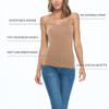 ACTIVE UNIFORMS Women's Soft and Breathable Cotton Stretch Camisole with Adjustable Strap Tank Top (Sienna, Medium) view 2