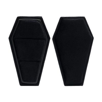 Black Velvet Coffin Box Jewelry Display Holder Pendant Necklace Gift Box Organizer Wedding Storage Box coffin box for wedding ceremony proposal holder for jewelry box for
