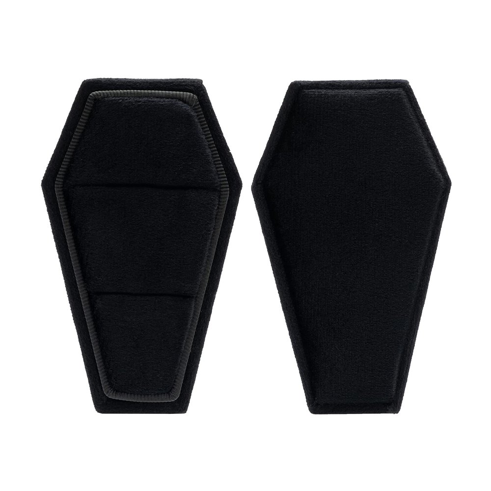 Black Velvet Coffin Box Jewelry Display Holder Pendant Necklace Gift Box Organizer Wedding Storage Box coffin box for wedding ceremony proposal holder for jewelry box for
