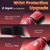 Clbort Soccer Goalie Gloves Youth Kids, Goalkeeper Gloves with Super Grip Palms, Anti-Slip Soccer Gloves, Double Wrist Protection view 3
