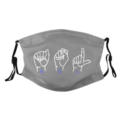 American Sign Language Mask Protect Respiratory System Breathe with Peace of Mind Black