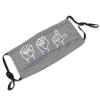 American Sign Language Mask Protect Respiratory System Breathe with Peace of Mind Black view 4