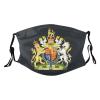 UK England Royal Coat of Arms United Kingdom Mask Protect Respiratory System Breathe with Peace of Mind view 1