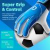 Clbort Soccer Goalie Gloves Youth Kids, Goalkeeper Gloves with Super Grip Palms, Anti-Slip Soccer Gloves, Double Wrist Protection view 2