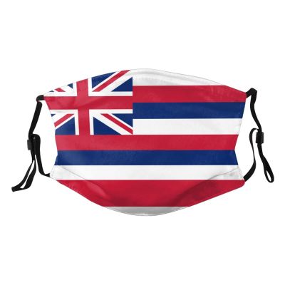 Hawaiian Flag Mask Protect Respiratory System Breathe with Peace of Mind Black