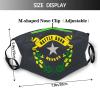 America USA Nevada State Flag Mask Protect Respiratory System Breathe with Peace of Mind Black view 2
