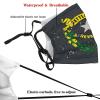 America USA Nevada State Flag Mask Protect Respiratory System Breathe with Peace of Mind Black view 3
