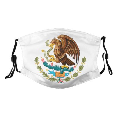 American Flag Mexico Mask Protect Respiratory System Breathe with Peace of Mind Black