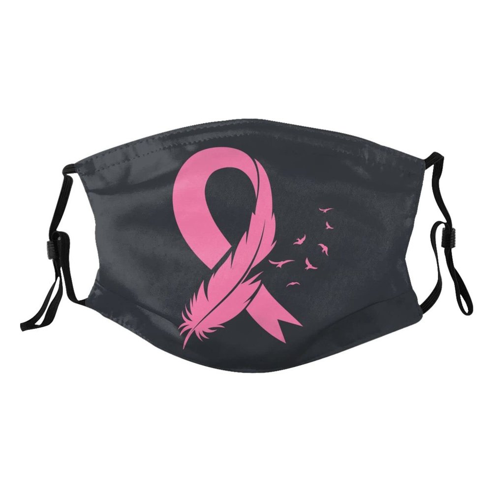 Breast Cancer Awareness Mask Protect Respiratory System Breathe with Peace of Mind Black