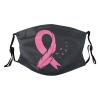 Breast Cancer Awareness Mask Protect Respiratory System Breathe with Peace of Mind Black view 1