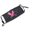 Breast Cancer Awareness Mask Protect Respiratory System Breathe with Peace of Mind Black view 4