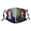 Kamala Harris and Michelle Obama for America Mask Protect Respiratory System Breathe with Peace of Mind Black view 1