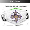 Coptic Cross Mask Protect Respiratory System Breathe with Peace of Mind Black view 2