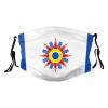 Chaldean People Flag Mask Protect Respiratory System Breathe with Peace of Mind Black view 1