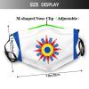 Chaldean People Flag Mask Protect Respiratory System Breathe with Peace of Mind Black view 2