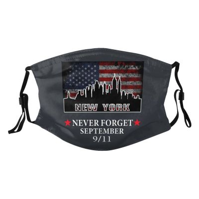 911 Never Forget Mask Protect Respiratory System Breathe with Peace of Mind Black