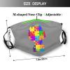 Autism Awareness Mask Protect Respiratory System Breathe with Peace of Mind Black view 2