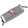 Autism Awareness Mask Protect Respiratory System Breathe with Peace of Mind Black view 4