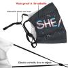 She Her Trans Pride Mask Protect Respiratory System Breathe with Peace of Mind Black view 3