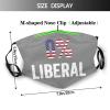 0% Liberal Mask Protect Respiratory System Breathe with Peace of Mind Black view 2