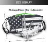 Oilfield USA Flag Mask Protect Respiratory System Breathe with Peace of Mind Black view 2