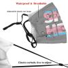 She Her Trans Pride Mask Protect Respiratory System Breathe with Peace of Mind Black view 3