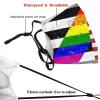 Pride US Straight Allies for Equality Mask Protect Respiratory System Breathe with Peace of Mind Black view 3