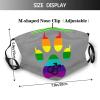 Gay Furry Pride Mask Protect Respiratory System Breathe with Peace of Mind Black view 2