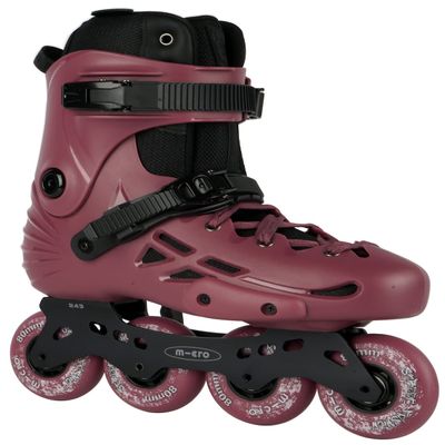 Micro delta MT Plus - for Adult Urban Beginner, Fitness Skating, Skates for City, Freeride (Cherry Wine, EU 38 / USM 6 / USL 6.5 / 245mm)
